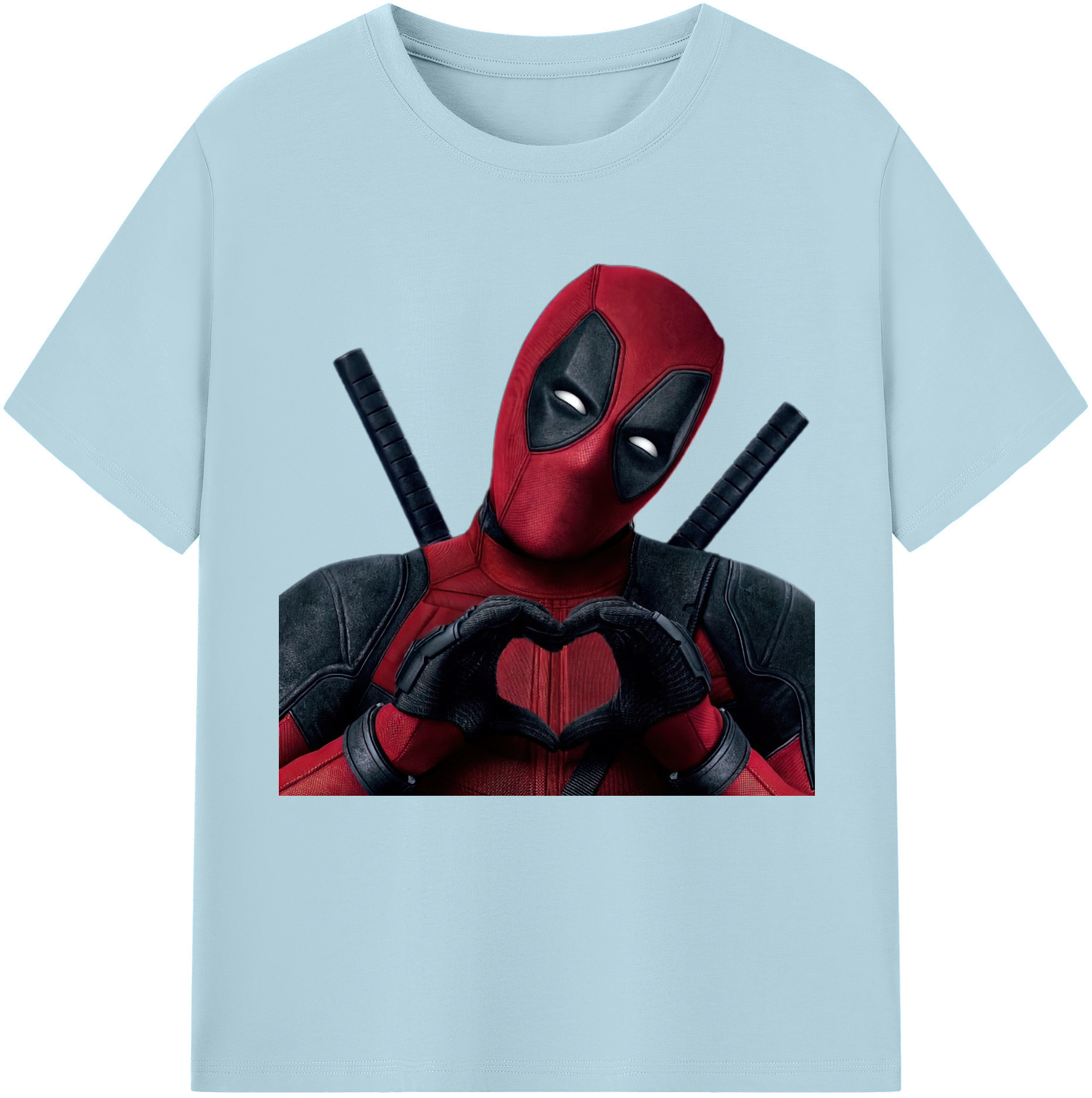 （画像用） Deadpool デッドプール 綿100％半袖Tシャツ（フロントプリント）